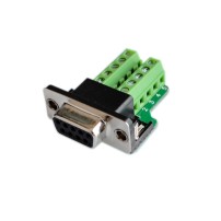 Conector Terminal DB9 Serial RS232 Hembra con Borneras