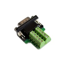 Conector Terminal DB9 Serial RS232 Macho con Borneras