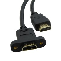 Cable HDMI v1.4 Macho Hembra Extensor para Panel o Chasis