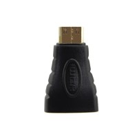 Adaptador Mini HDMI a HDMI Hembra Estándar Negro Raspberry Zero