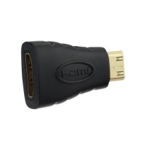 Adaptador Mini HDMI a HDMI Hembra Estándar Negro Raspberry Zero