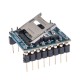 Módulo Mini Reproductor Audio Digital WTV020SD 20SS con Slot para Micro SD