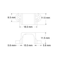 Soporte Blanco con Tornillos para Motores DC Modelos N20 y N30