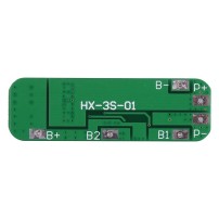 Módulo Cargador Protector BMS 3S Modelo HX-3S-01 para 3 Baterías de Litio 18650