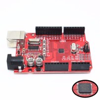 Arduino UNO R3 SMD CH340 Rojo 10 LEDs y 10 Resistencias