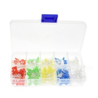 Pack 200 LEDs de Colores 5mm y 3mm con Caja Organizadora