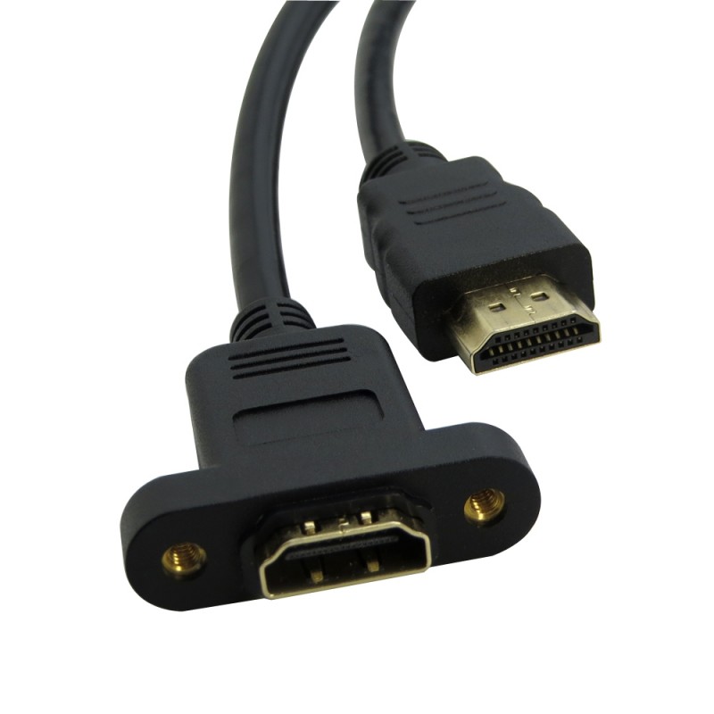CABLE HDMI V1.4 CON CONEXIONES DE ORO MACHO-MACHO DE 1 METRO 10.15.1501