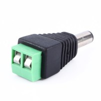 Conector Alimentación Plug Macho DC Con Borneras 2.1x5.5mm