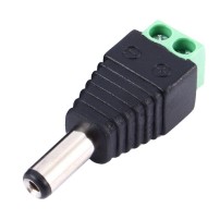 Conector Alimentación Plug Macho DC Con Borneras 2.1x5.5mm