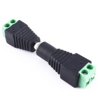 Juego Conector Jack Plug 5.5mm Borneras Macho Hembra