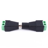 Juego Conector Jack Plug 5.5mm Borneras Macho Hembra