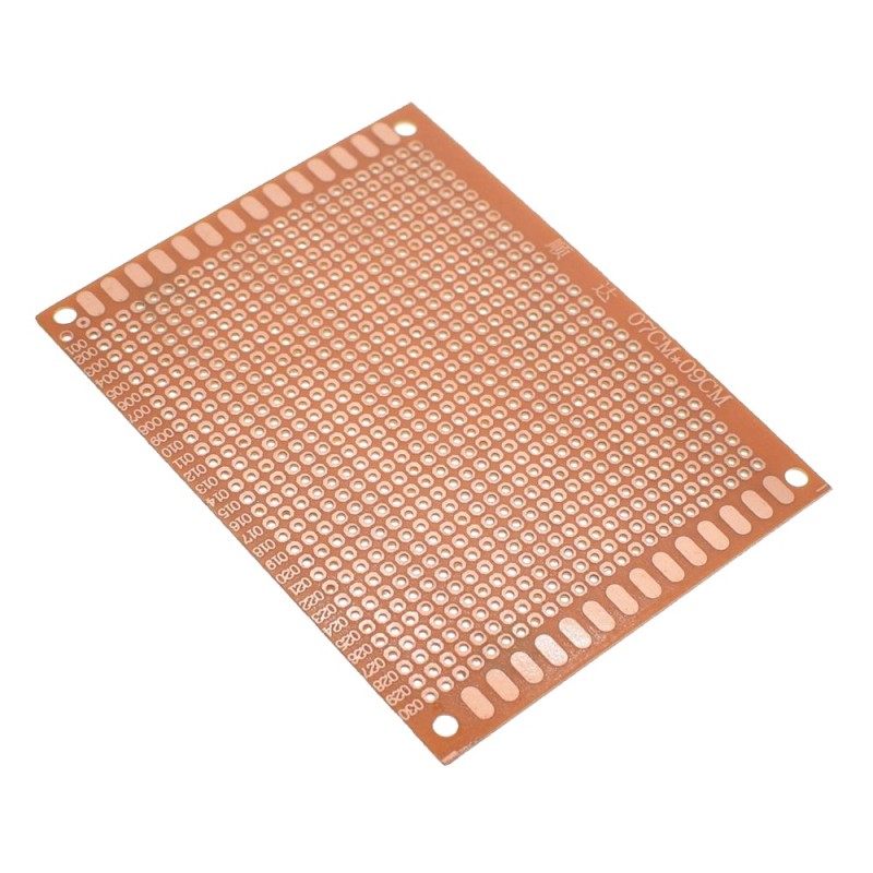 Placa PCB Baquelita Perforada 1 Faz Tamaño 7x9cm para Prototipo