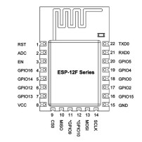 Módulo Wifi 2.4GHz SMD SoC ESP8266 ESP-12F 