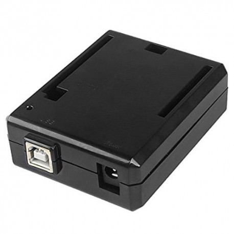 Caja Case Carcasa ABS Negro Arduino UNO