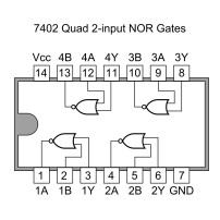 IC 74HC02N Circuito Integrado Compuerta Lógica 4x Dual NOR