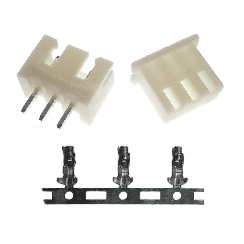 Juego de Conector de 3 Pines para PCB Modelo XH 2.54 3P