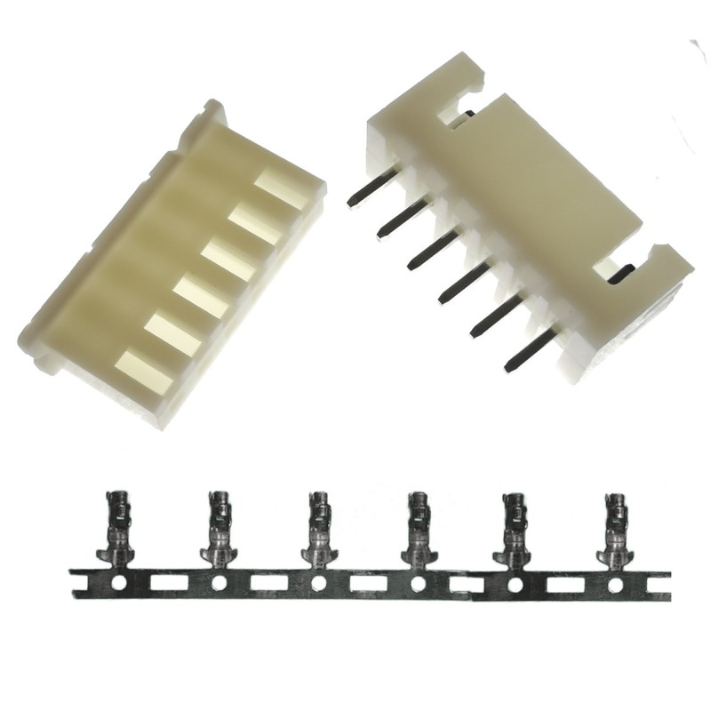 Juego de Conector de 6 Pines para PCB Modelo XH 2.54 6P