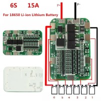 Módulo Cargador Protector BMS Modelo 6S12A-A 6S 15A 6 Baterías 18650