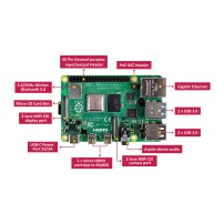 Raspberry Pi 4 Modelo B 2GB Quad Core Cortex-A72 1.5GHz Dual Wifi Bluetooth 5.0