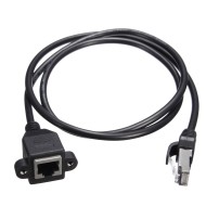 Cable Ethernet 60cm Macho Hembra RJ45 Extensor para Panel o Chasis