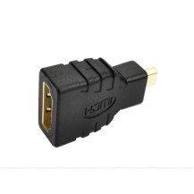 Adaptador Micro HDMI a HDMI Hembra Estándar Negro Raspberry Pi 4