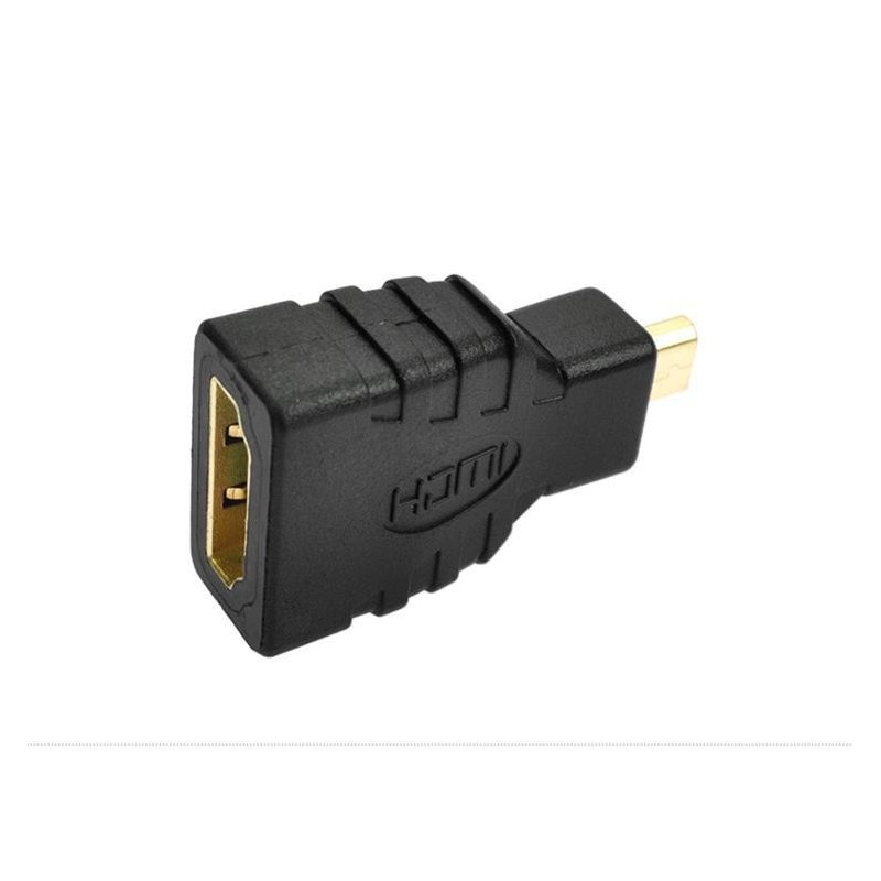 Adaptador Micro HDMI a HDMI Hembra Estándar Negro Raspberry Pi 4