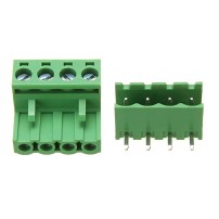 Juego de Conector Terminal 4 Pines con Bornes Modelo 2EDG 5.08 4P