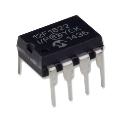Microcontrolador 8bits Familia 12F PIC12F1822 8 Pines