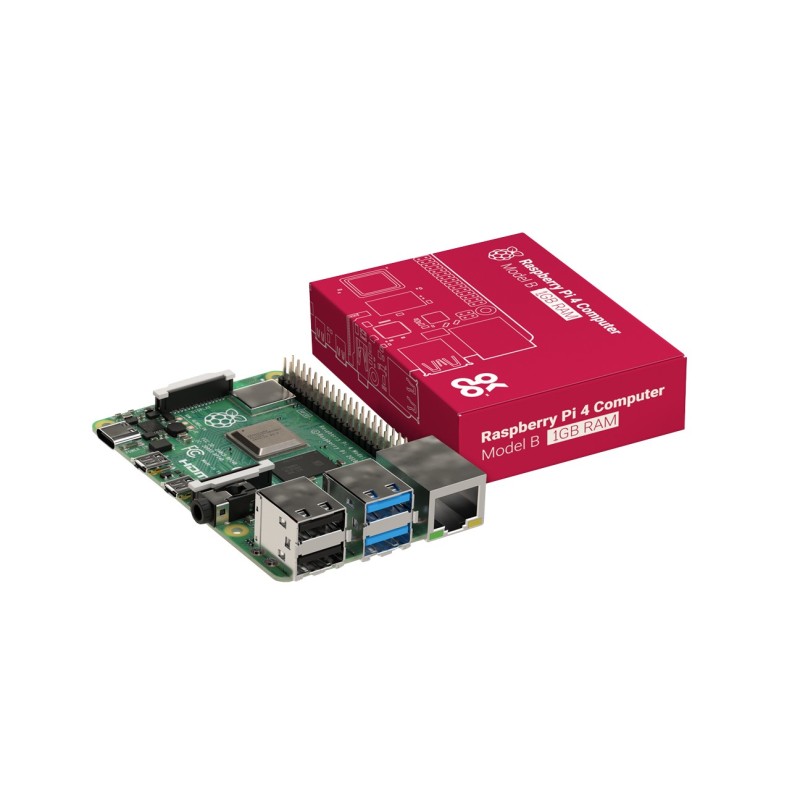 Raspberry Pi 4 Modelo B 1GB Quad Core Cortex-A72 1.5GHz Dual Wifi Bluetooth 5.0