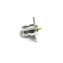 Conector para Panel o Chasis Tipo N Hembra RF Coaxial 25x25mm