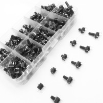 Pack Juego de 200 Pulsadores 6x6mm con Caja Altura 4.3 a 13mm