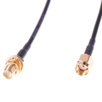 Cable Extensor Pigtail RP-SMA Coaxial Antena Macho Hembra Largo 1M