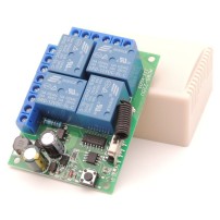 Módulo RF de 4 Relés 4CH con Control Remoto Alimentación 85 - 250VAC