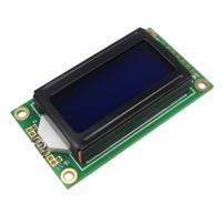 Display Alfanumérico LCD 2x8 LCD0802 con Blacklight Amarillo o Azul