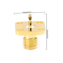 Conector para Panel o Chasis SMA Hembra RF 13x13mm