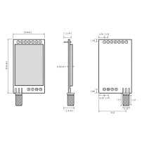 Módulo Transmisor Receptor RF LoRa E32-433T30D 433MHz 1W 8000m