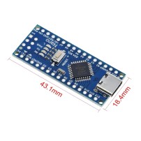 Arduino NANO USB Tipo C Atmega328 Versión de Pines sin Soldar