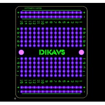 Placa Prototipo PCB Doble Faz Tipo Protoboard 210 Puntos Tamaño 44 x 55 mm