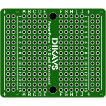 Placa Prototipo PCB Doble Faz Tipo Protoboard 210 Puntos Tamaño 44 x 55 mm