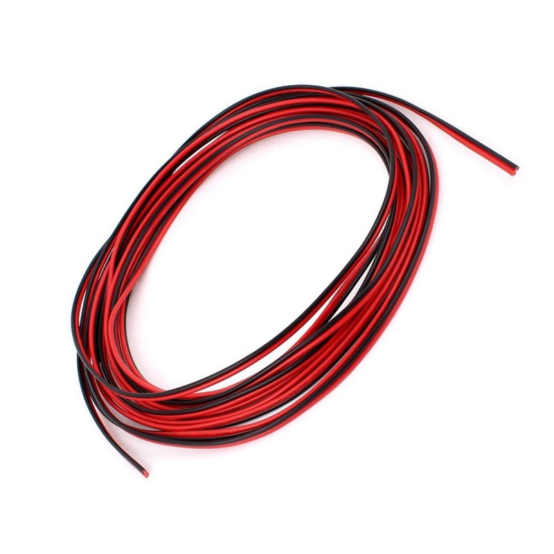 Cable AWG22 2 Pines Rojo Negro Para Conexión en Proyectos