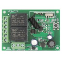 Módulo RF de 2 Relés con Control Remoto 2 Canales Alimentación 5 a 30VDC