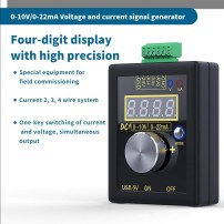 Generador de Señal Corriente y Voltaje Ajustable 4-20mA 0-10V con Batería