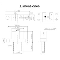 Optoacoplador Fotoeléctrico Ranurado ITR8102