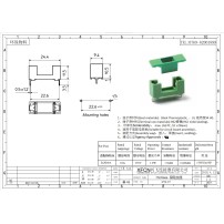 Zócalo Porta Fusible 5x20mm para PCB Modelo PTF-77