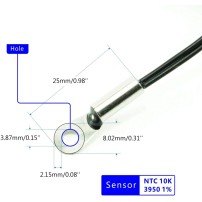 W2310 Controlador de Temperatura Con Alarma Sonora ON OFF -55 a 120°C