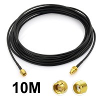 Cable Extensor Pigtail SMA RG174 Coaxial Antena Macho Hembra Largo 10M