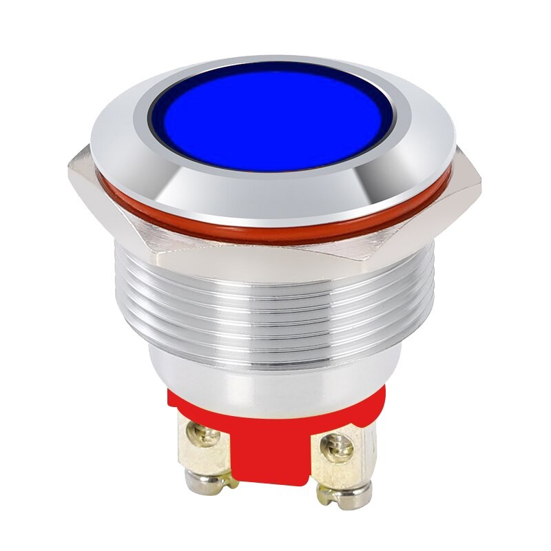 Luz Piloto Metal 22mm para Panel Colores IP65 220V con Bornes