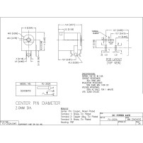 Conector Terminal DC 5.5x2.1mm para PCB