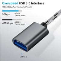 Cable 2 en 1 Micro USB 3.0 USB C a USB Hembra Tipo A