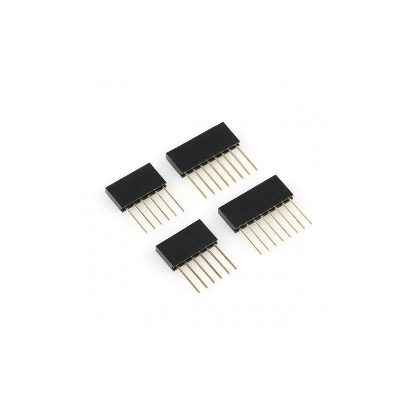 Juego de Pines Headers Stackeables Macho Hembra para Shield Arduino